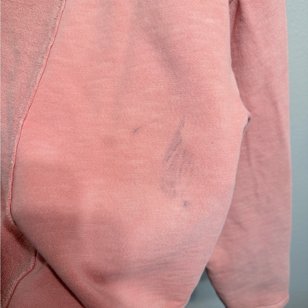 *SOLD* Anthropologie Pilcro Pink 100% Cotton Sweatshirt - Women's Medium Petite - Picture 9 of 10